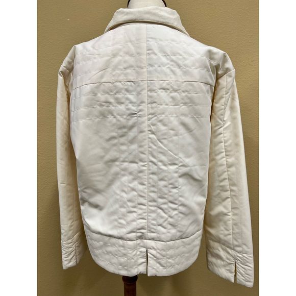 Columbia Tic Tac Shirt Jacket Snow White Size Petite L NWT Lightweight Layering - Picture 6 of 8